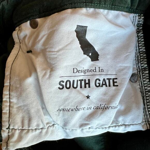 AG Adriano Goldschmied Farrah Skinny High Rise Green Stretch Velvet Jeans 29R - Picture 9 of 10